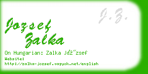 jozsef zalka business card